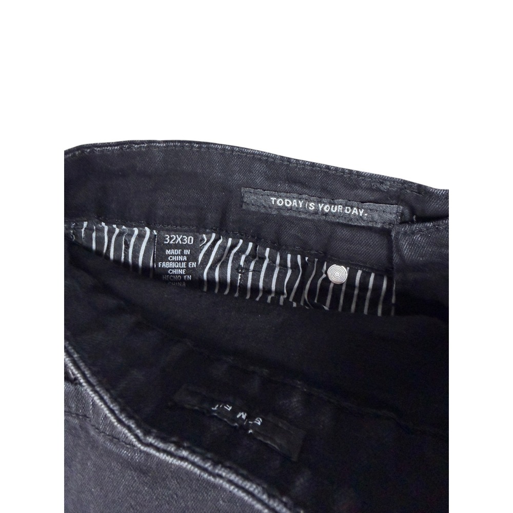 Kenneth Cole New York Mens Slim Fit Black Jeans 32x30 Solid Denim Pants - Picture 5 of 5